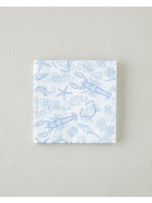 English Home Coastal Charm Kağıt 20'li Kağıt Peçete 33x33 cm Mavi