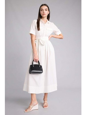 DeFacto A Kesim Terry Cotton Midi ELBISE H1987AX26SP