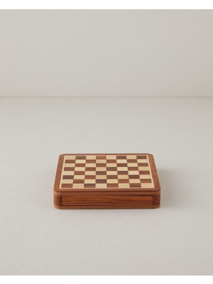 English Home Chess Dekoratif 17X17 cm Kahve