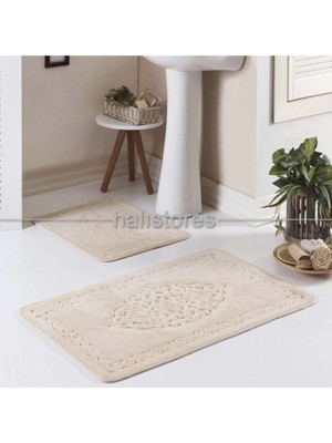 PremiumPort Yumuşak ve Şık Pamuklu Klozet Takımı, Iki Parçalı, Rahat Kullanım