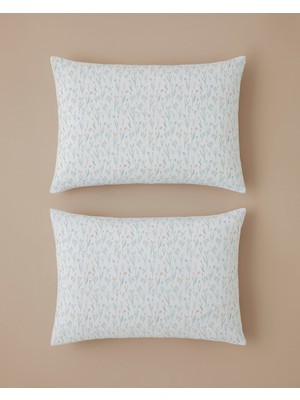 English Home Fresh Sprout Kolay Ütülenir 2'li Yastık Kılıfı 50X70 cm Yeşil-Sarı