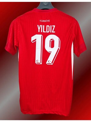 Türkiye Euro 2024 Futbol Şampiyonası Kenan Yıldız Deplasman Forması (Red)