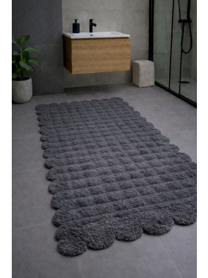 PremiumPort Papatya Şekilli Modern Kaymaz Banyo Klozet Takımı 80X120