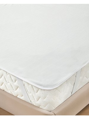 English Home Dream Touch Örme Sıvı Geçirmez Çift Kişilik Alez 160X200 cm Beyaz