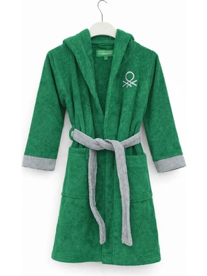 United Colors Of Benetton Yeşil Unisex Çocuk Çocuk Bornozu BE-2814-GR Benetton Çocuk Bornoz