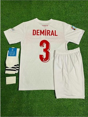 Merih Demiral Türkiye Milli Takımı Euro 2024 Çocuk Iç Saha Forması 4'lü Set
