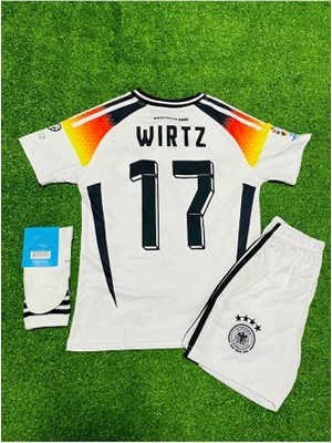 Almanya Euro 2024 Florian Wirtz Iç Saha Çocuk Forması 3'lü Set
