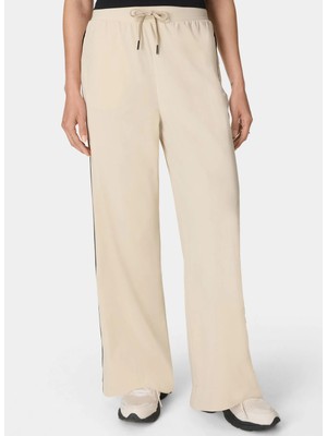 Sweaty Betty SB10182PUR-260 Explorer Wıde Leg 30 Bej Kadın Sweatpant