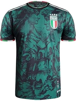 Italya 2023-24 Sezonu Özel Konsept Yeşil Temalı Yetişkin Forması