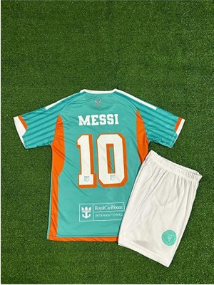Inter Miami 2024/25 Yeni Sezon Lionel Messi Çocuk Forması (Turkuaz)