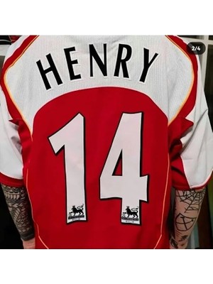 Arsenal 2002 Sezonu Thierry Henry Özel Nostalji Forması