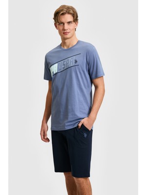 U.s. Polo Assn. Erkek Indigo Pijama Takım 50326136-VR028