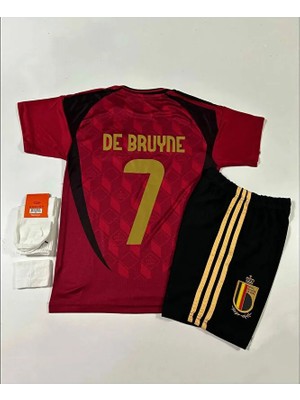 Kevin De Bruyne Belçika Milli Takımı 2024-255 Yeni Sezon Çocuk Forması 4'lü Set