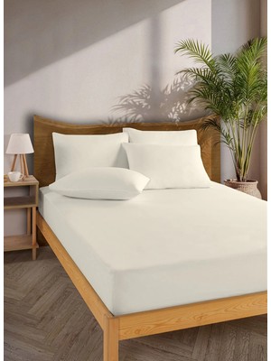 Monolisse Beyaz Çarşaf Seti Siena 160X200 Lastikli Çarşaf Seti