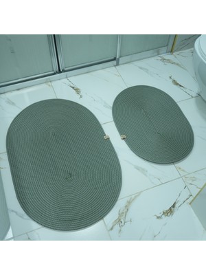 PremiumPort Yumuşak ve Şık 2’li Banyo Paspas Seti, Konfor ve Tarz Sağlar