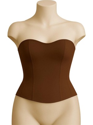 Amora Secret  Kahverengi Mı Emay 9155 Terletici Korse Büstiyer Kadın Iç Giyim Özel Gün