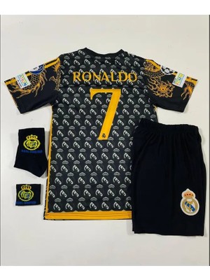 R.madridd 2024/25 Yeni Sezon Cristiano Ronaldo Konsept Çocuk Forması 4'lü Set (Armalı)