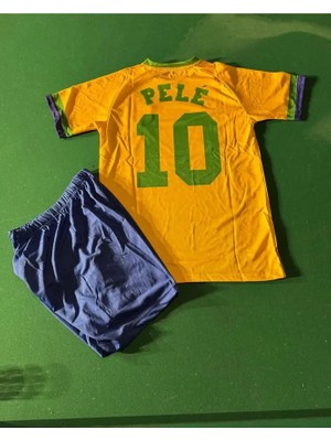 Brezilya Nostalji Pele Çocuk Forması 4'lü Set