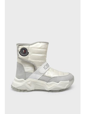 Kanuga Kadın Cırtlı Kar Botu Beyaz SMS6535