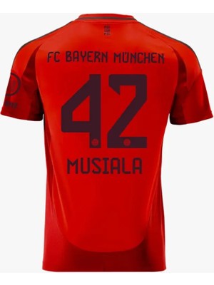 Bayern Münih 2024/25 Yeni Sezon Jamal Musiala Iç Saha Forması(Red Kit)