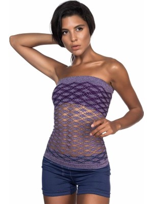 Amora Secret  Mor Mı Emay 5034 Fantazi Büstiyer Atlet Korse Kadın Iç Giyim Şık Tasarım