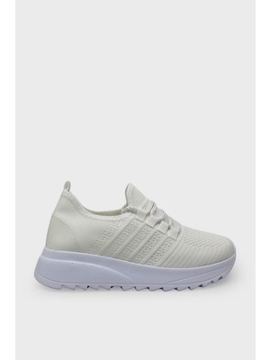 Kanuga Kadın File Spor Ayakkabı Beyaz HKK1012