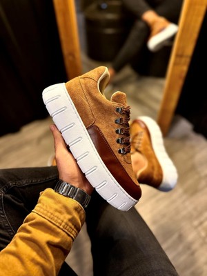 Esranın Dünyası Yüksek Taban Günlük  Ayakkabı  Taba