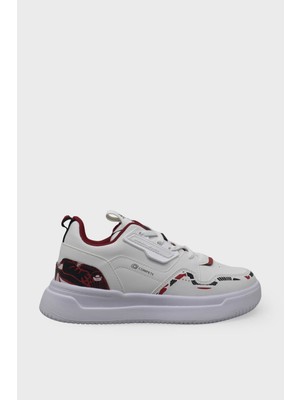 Kanuga Kadın Spor Ayakkabı Beyaz Kırmızı CNP1504