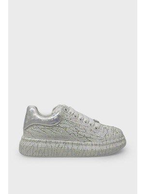 Guja Kadın Taş Detaylı Sneakers Beyaz BLG25Y451-6