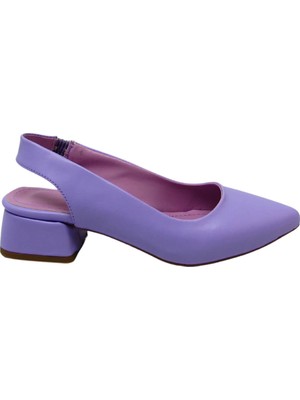 Kanuga Kadın Topuklu Ayakkabı Lila BB2022-10