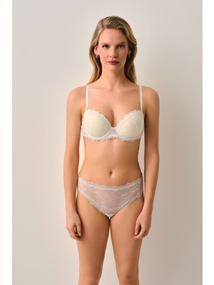 Suwen Cosmopolitan Dantelli Yarı Destekli Balenli Sütyen
