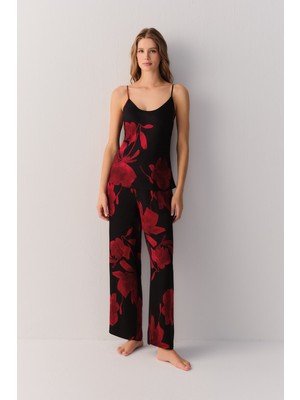Suwen Seductive Satin Ince Askılı Üst