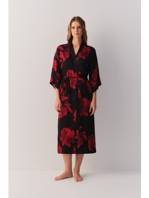 Suwen Seductive Satin Uzun Sabahlık