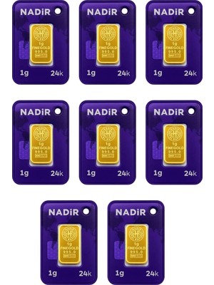 Nadir Gold 24 Ayar 8 Gram Külçe Altın