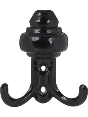 MarkEntegra 5 Adet Dayanıklı ve Şık Tasarımlı Kancalı Portmanto Askısı Seti, Siyah