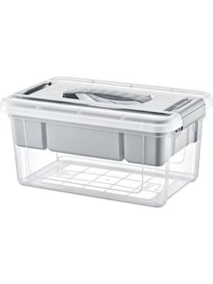 MarkEntegra Bölmeli Katlı Plastik Organizer, Makyaj Düzenleyici Kutu