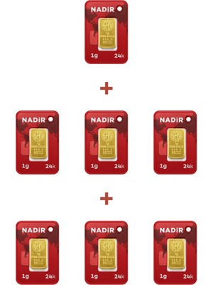 Nadir Gold 24 Ayar 7 Gram Külçe Altın (7 Adet 1 Gram Külçe Altın )