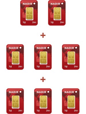Nadir Gold 24 Ayar 8 Gram Külçe Altın (8 Adet 1 Gram Külçe Altın )