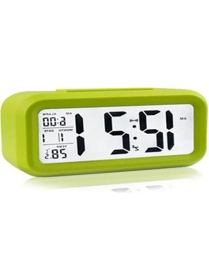 MarkEntegra Karanlık Sensörlü Akıllı Dijital Masa Saati, Alarmlı ve Kullanım Kolaylığı