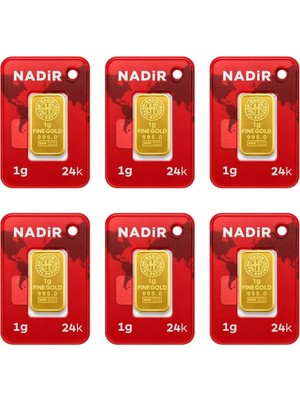 Nadir Gold 24 Ayar 6 Gram Külçe Altın