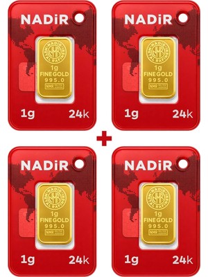 Nadir Gold 24 Ayar 4 Gram Külçe Altın