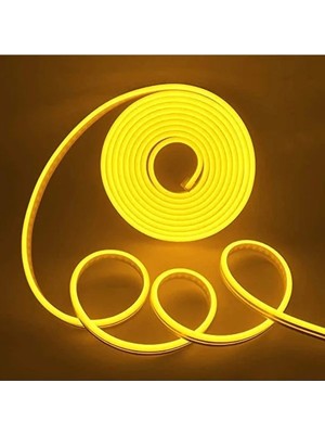 MarkEntegra 12V Neon LED Işık, 5 Metre Esnek Silikonlu Aydınlatma