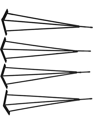 MarkEntegra 71 cm Boyunda Metal Firkete Ayak Masa Ayağı Seti