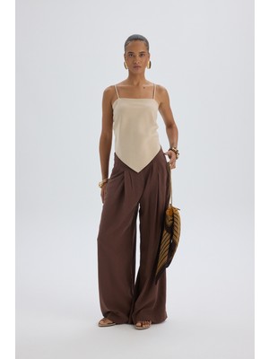 Mai Mahoney Keten Palazzo Pantolon