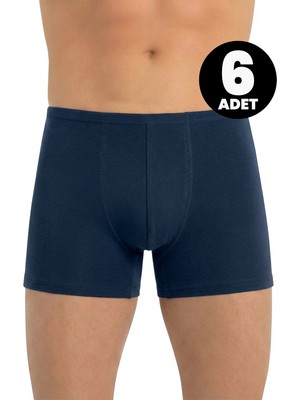 Öts 6'lı Erkek Boxer Ince Bel Lastikli (%47 Modal - %47 Pamuk - %6 Elastan)
