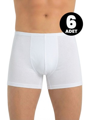 Öts 6'lı Erkek Boxer Ince Bel Lastikli (%47 Modal - %47 Pamuk - %6 Elastan)