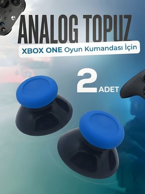 Xbox One Series S x Uyumlu Analog Topuz 2 Adet Başlık Kol Yedek Parça Mavi