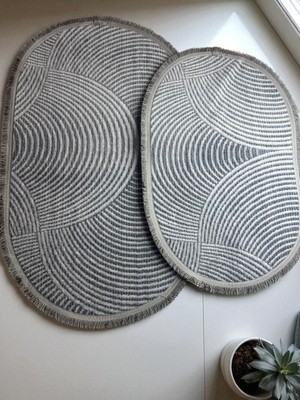 PremiumPort Iki Parça Kaymaz Jel Taban, Modern Saçaklı Klozet Takımı 60X100 50X80 cm