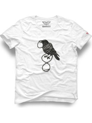Tarrzzcom Unisex Tasarım Tshirt The Crow Baskılı Tişört