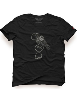 Tarrzzcom Unisex Tasarım Tshirt The Crow Baskılı Tişört